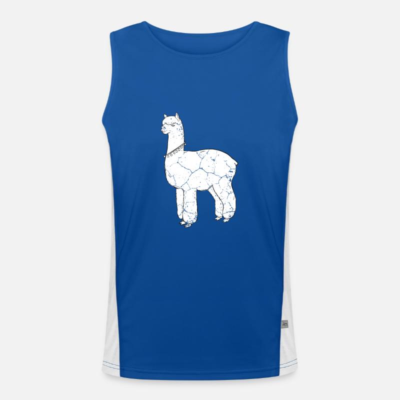 Lama, amant de lama Débardeur respirant contrasté Homme 
