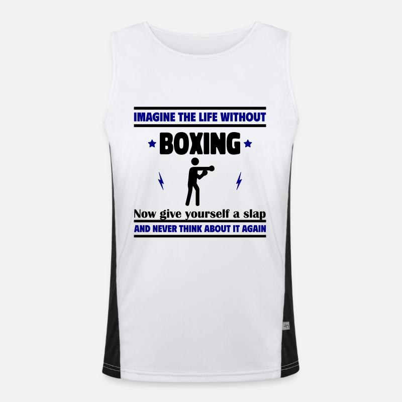 Imaginer une vie sans boxe : impossible Débardeur respirant contrasté Homme 