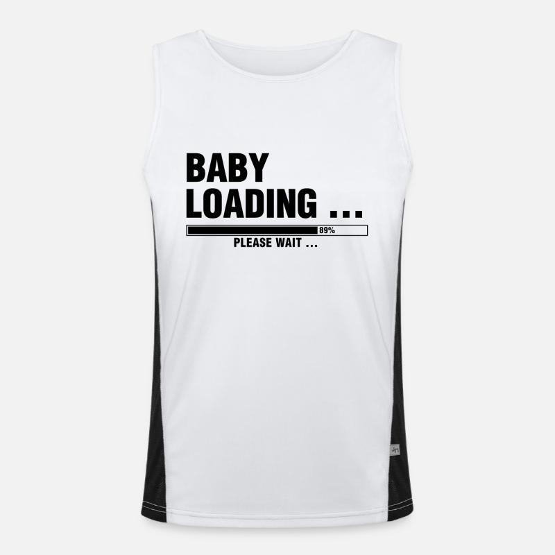 BABY LOADING... PLEASE WAIT ... Funktionelles Kontrast-Tank Top für Männer 