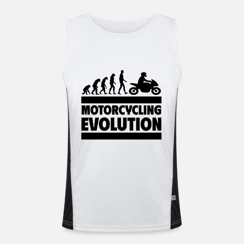 Motorrad-Evolution Perfekt für Biker und Fans Funktionelles Kontrast-Tank Top für Männer 