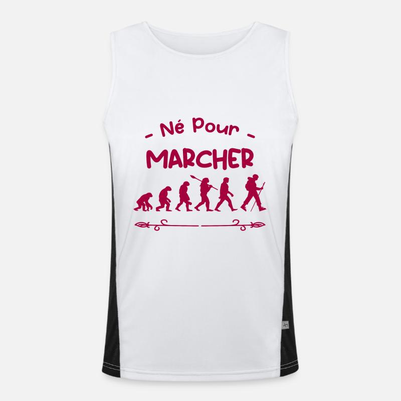 né pour marcher évolution Débardeur respirant contrasté Homme 
