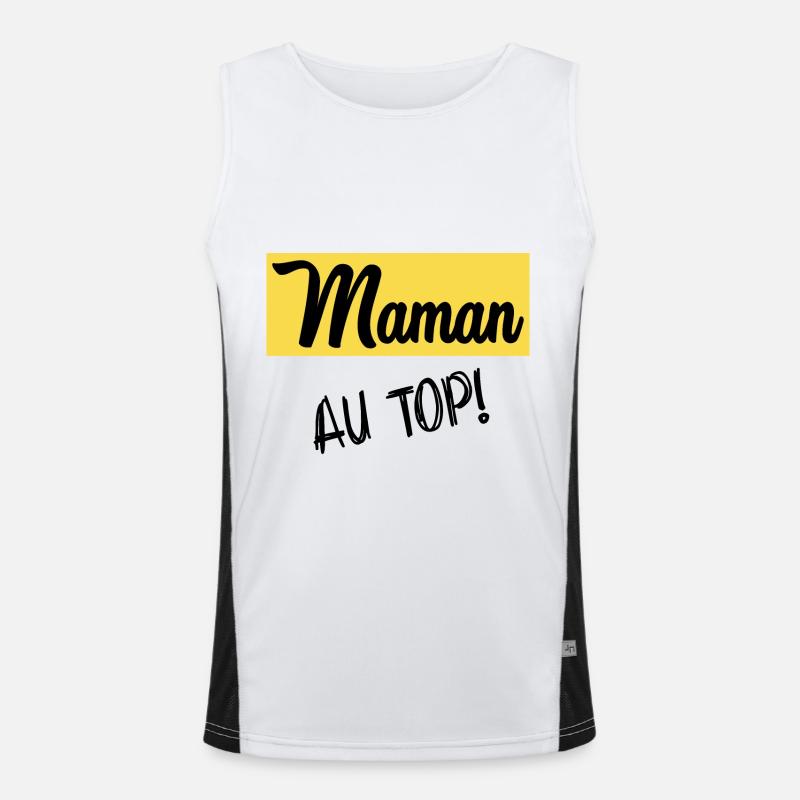 MUTTERTAG Funktionelles Kontrast-Tank Top für Männer 