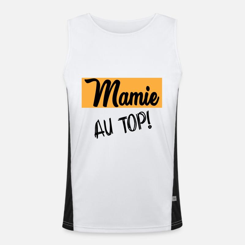 Oma Funktionelles Kontrast-Tank Top für Männer 