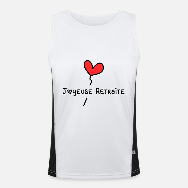 RUHESTAND Funktionelles Kontrast-Tank Top für Männer 