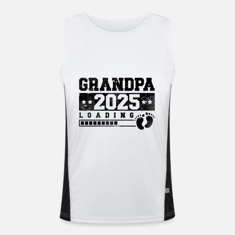 Opa 2025 loading Funktionelles Kontrast-Tank Top für Männer 