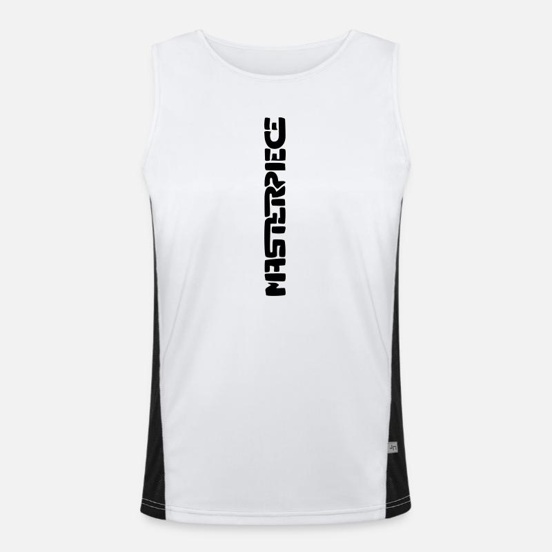 Masterpiece (vertical) Men's Functional Contrast Tank Top 