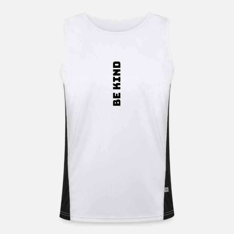 Be kind Funktionelles Kontrast-Tank Top für Männer 