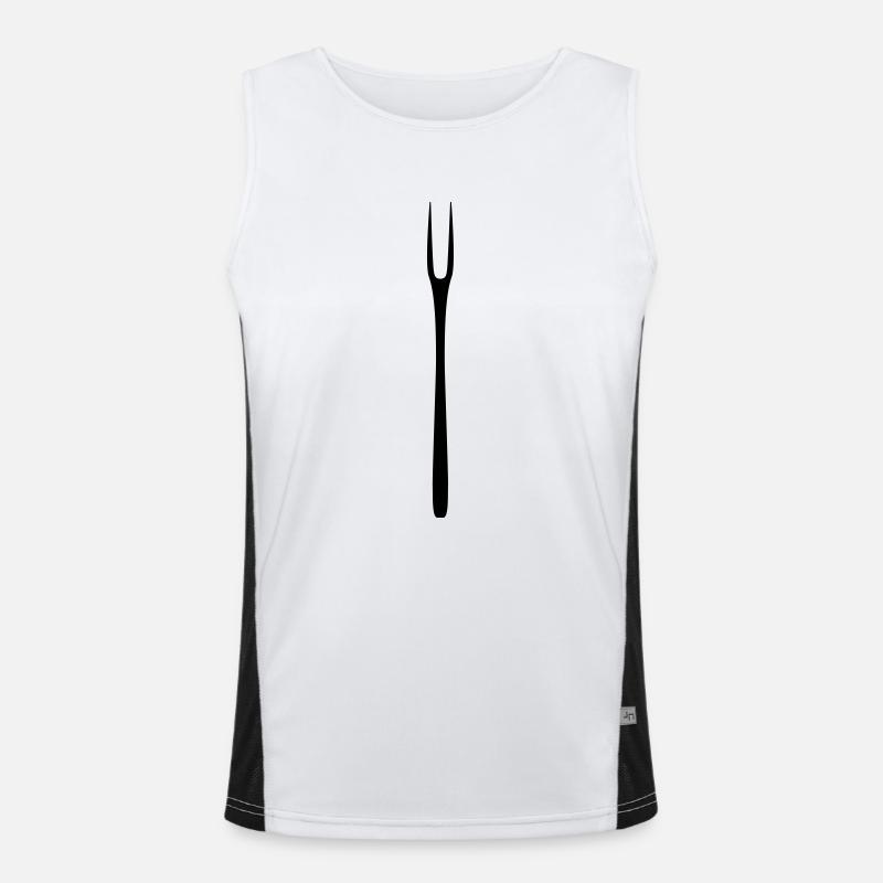 barbecue fork Men's Functional Contrast Tank Top 
