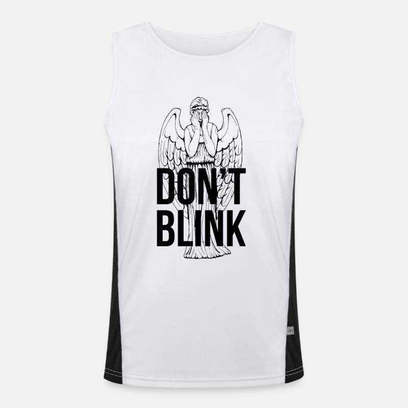 Don't Blink Funktionelles Kontrast-Tank Top für Männer 