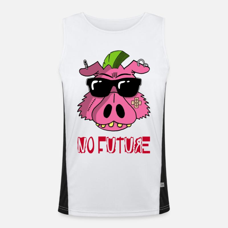 Cochon punk Débardeur respirant contrasté Homme 