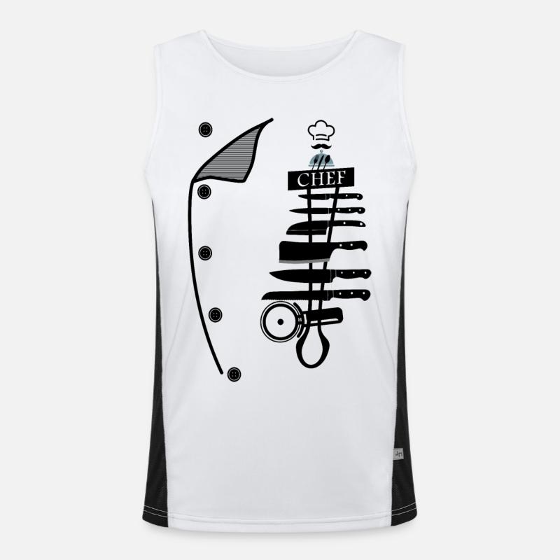 Chef Débardeur respirant contrasté Homme 