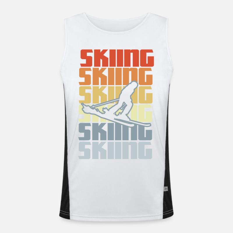 Skiing area Men's Functional Contrast Tank Top 