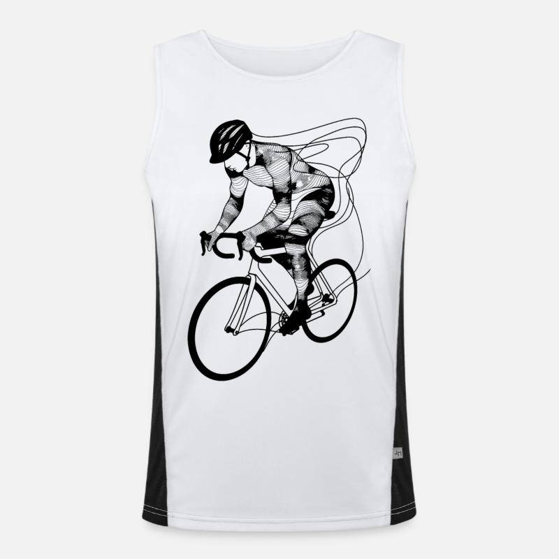 Cycliste Débardeur respirant contrasté Homme 