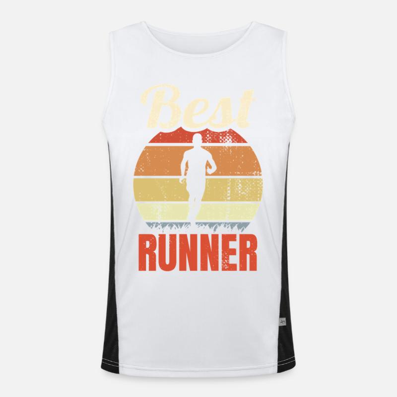 Bester Jogger Funktionelles Kontrast-Tank Top für Männer 