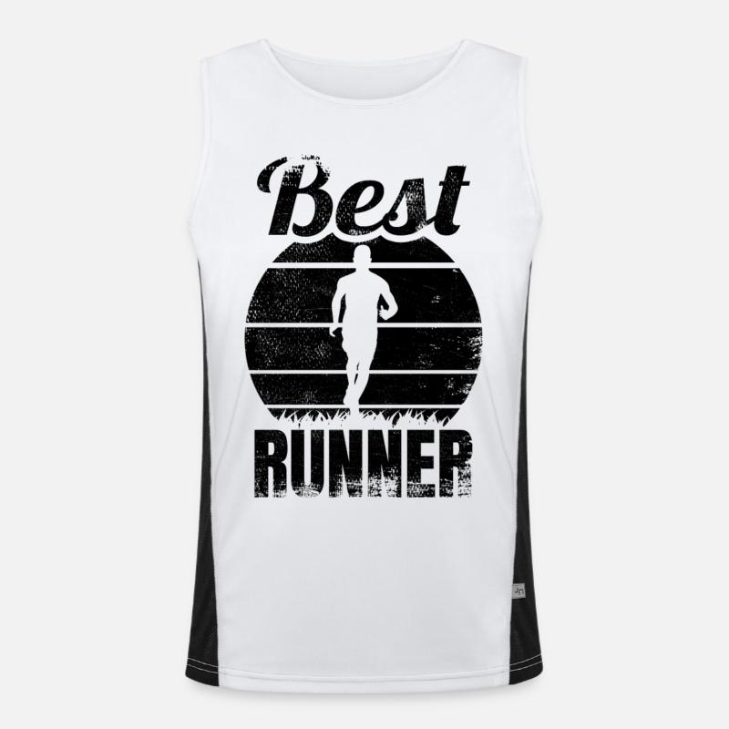 Läufer Funktionelles Kontrast-Tank Top für Männer 