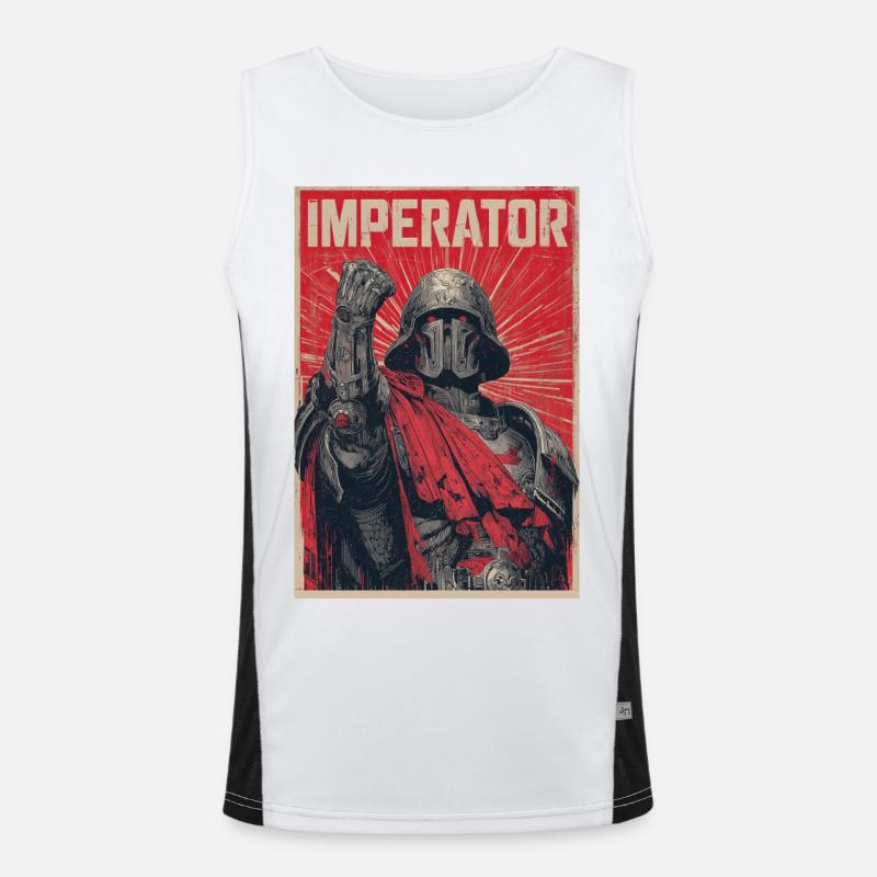 Imperator Krieger Poster Funktionelles Kontrast-Tank Top für Männer 