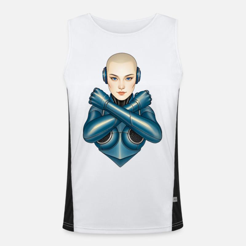 ICH BIN EIN NERD #1 – Geek & Science-Fiction Funktionelles Kontrast-Tank Top für Männer 