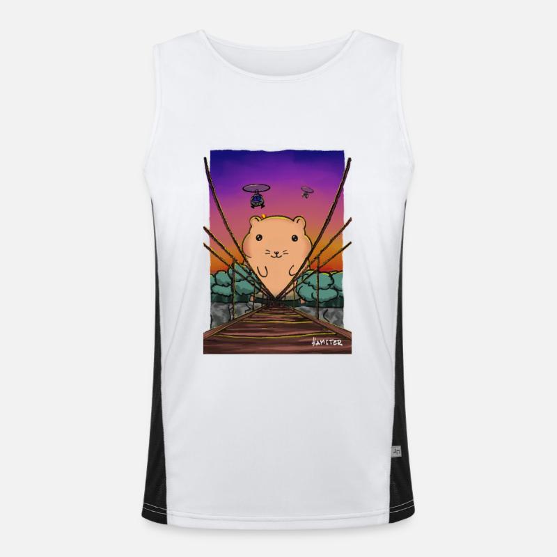 War Hamster Men's Functional Contrast Tank Top 