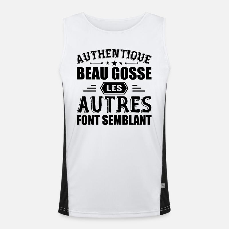 Authentic Handsome Kid Men's Functional Contrast Tank Top 