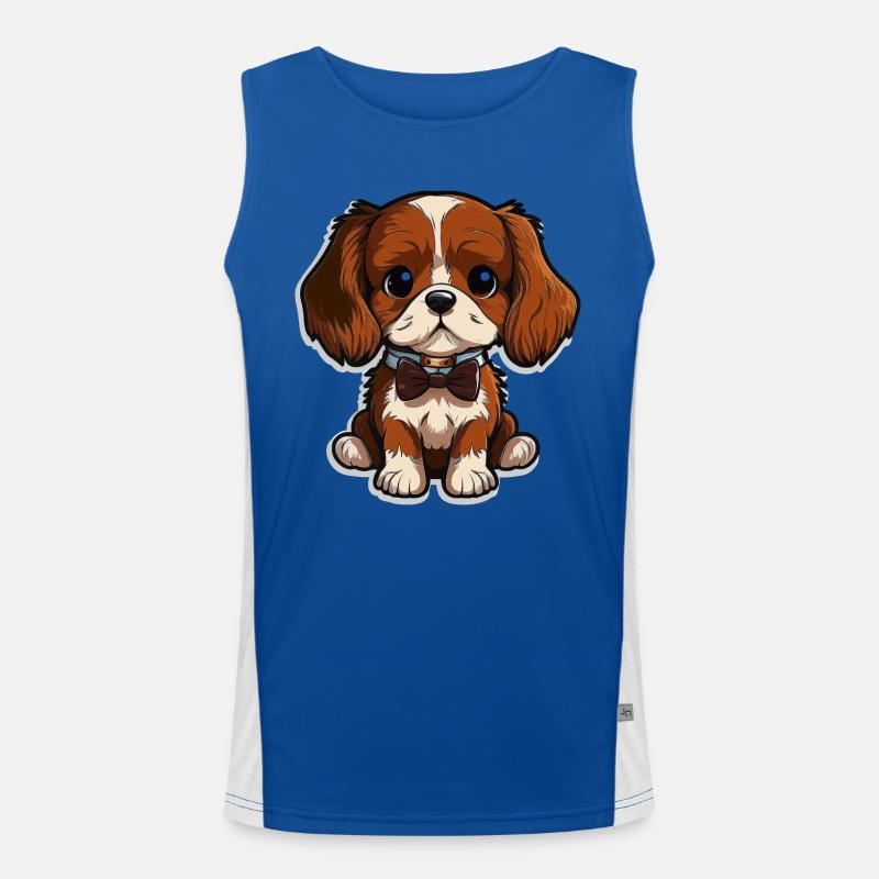 Eleganter Welpe Funktionelles Kontrast-Tank Top für Männer 