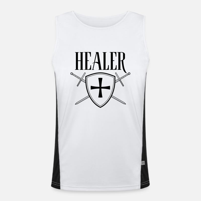 "Healer" Funktionelles Kontrast-Tank Top für Männer 