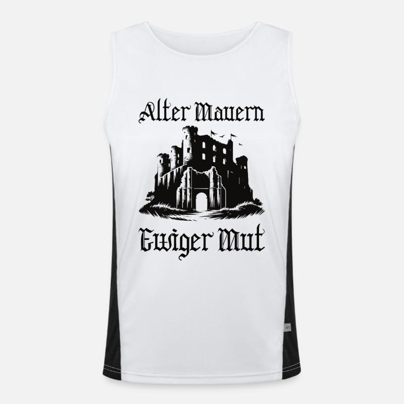Mittelalter Funktionelles Kontrast-Tank Top für Männer 