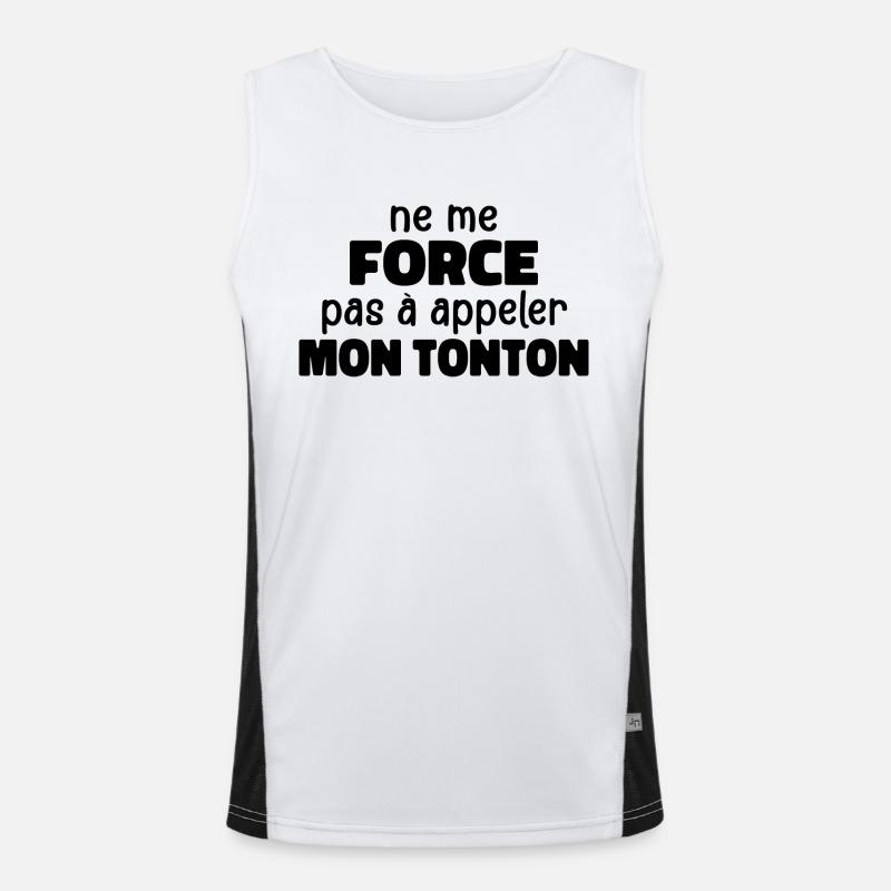 Ne Me Force Pas A Appeler Mon Tonton Débardeur respirant contrasté Homme 