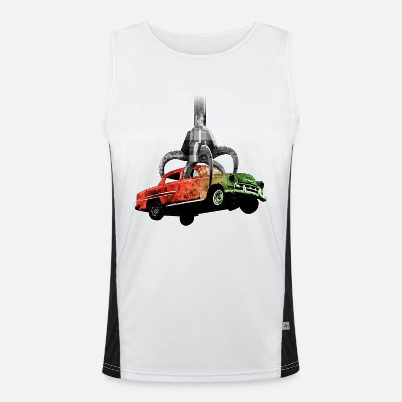 Junk Yard Funktionelles Kontrast-Tank Top für Männer 