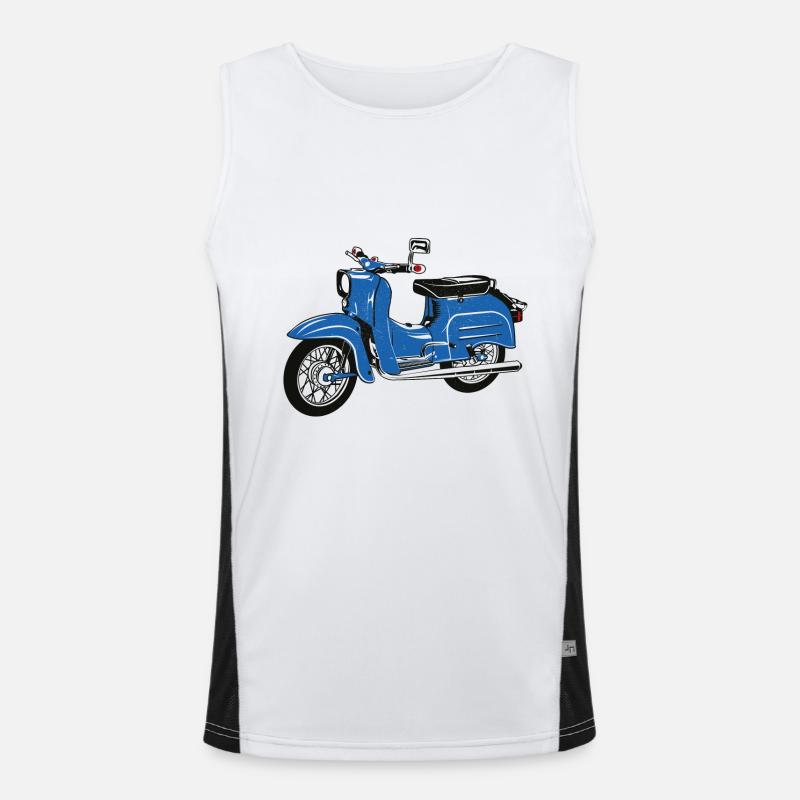 Two-stroke DDR Simson Schwalbe Men's Functional Contrast Tank Top 