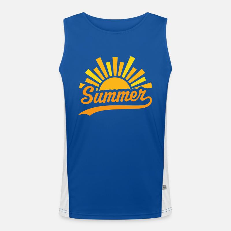Summer Sun Men's Functional Contrast Tank Top 