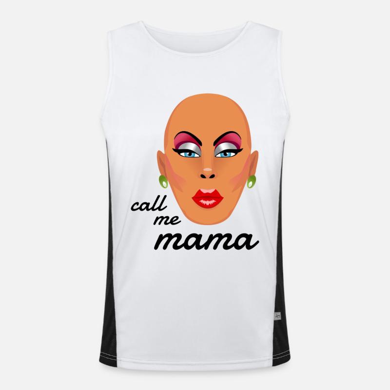 Maman Drag Queen Drag Cadeau Débardeur respirant contrasté Homme 