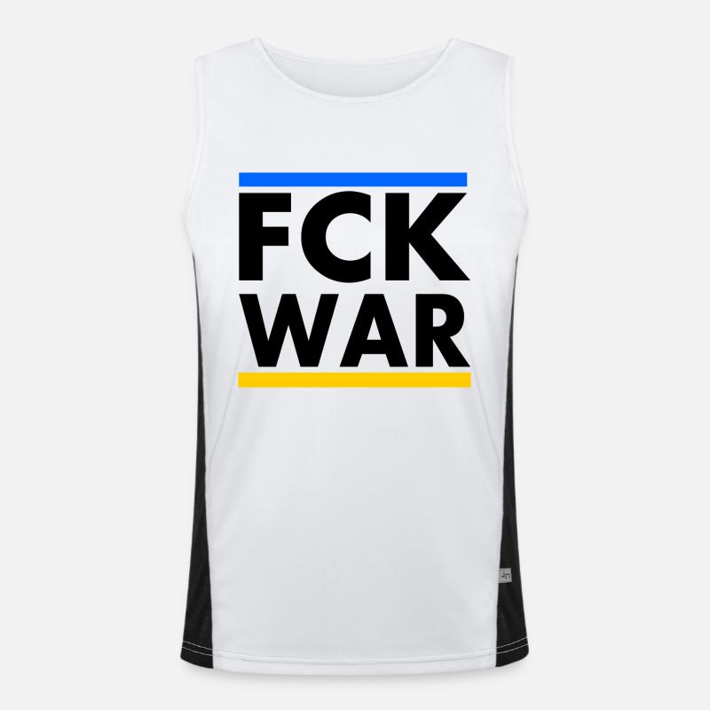 Fck war Funktionelles Kontrast-Tank Top für Männer 
