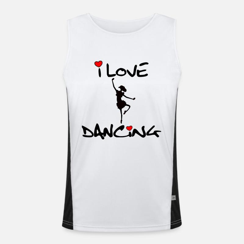 Dancing Men's Functional Contrast Tank Top 