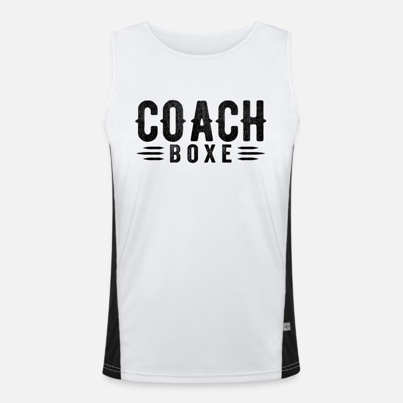 Boxing Coach Boxing Trainer | Boxing Coach Gift Men's Functional Contrast Tank Top 