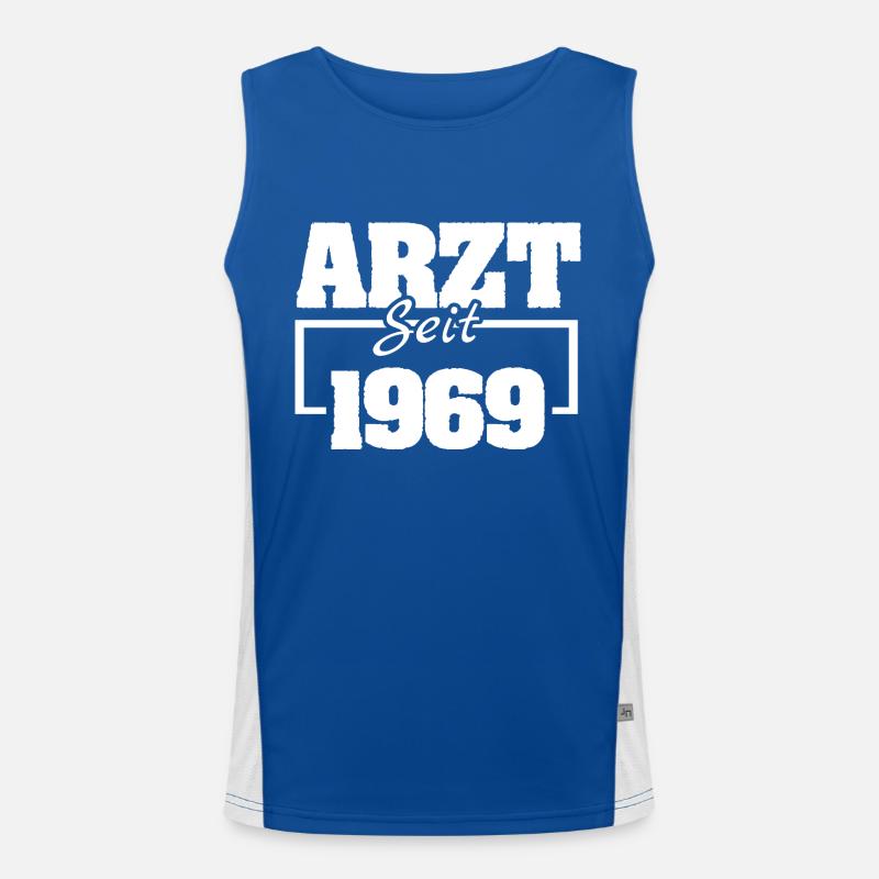 Arbeitsmediziner 1969 Funktionelles Kontrast-Tank Top für Männer 