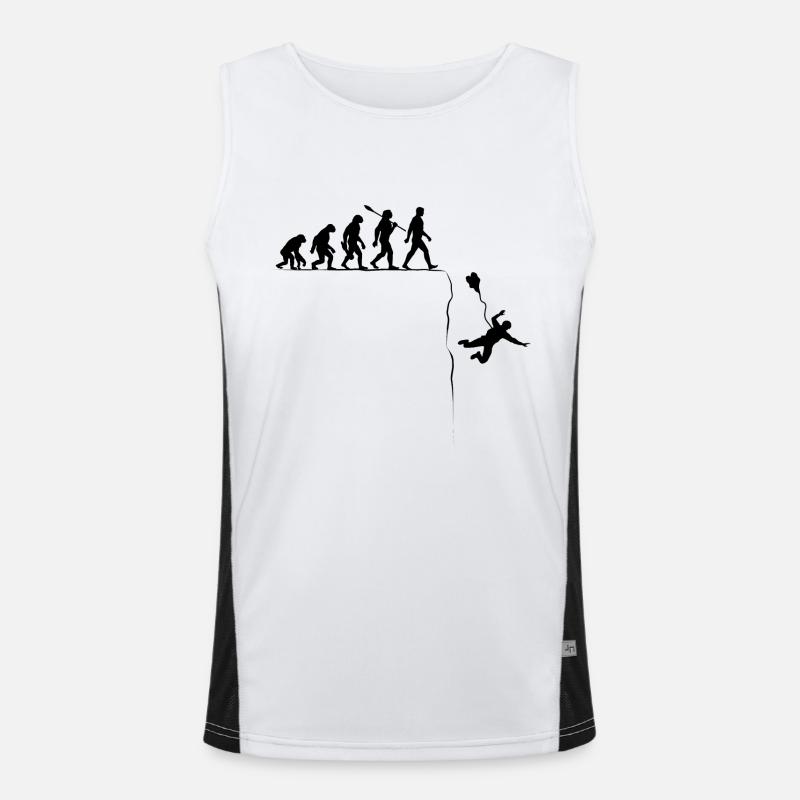 Evolution Base Jump Basejumper Extremsport Funktionelles Kontrast-Tank Top für Männer 