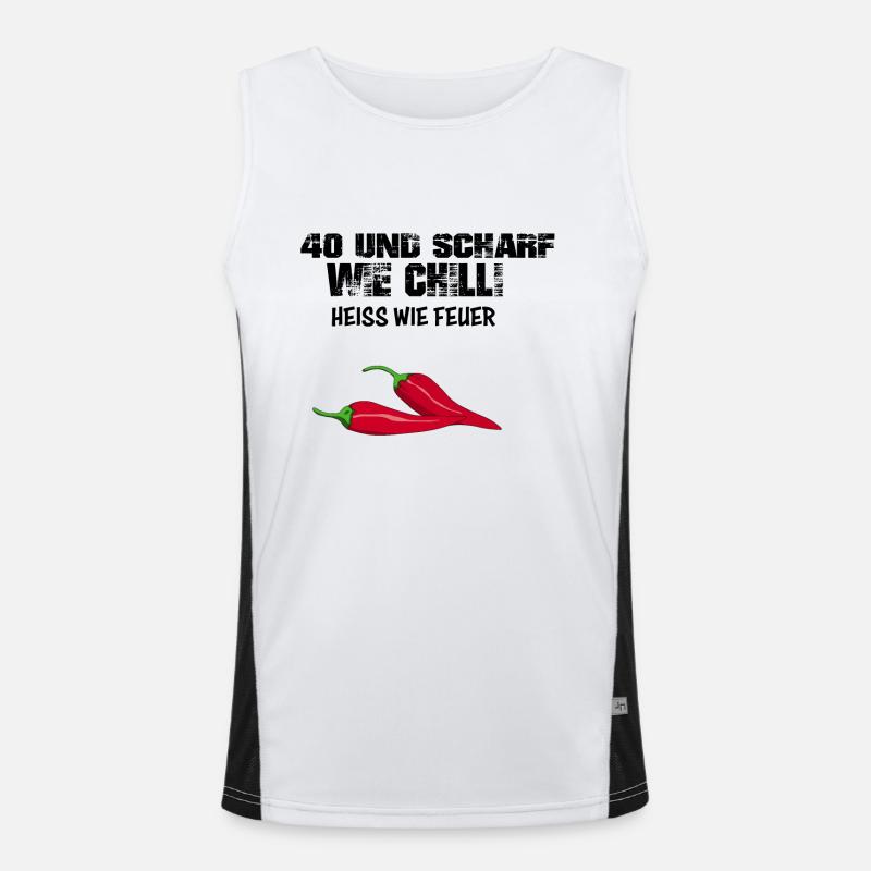 40 Geburtstag Funktionelles Kontrast-Tank Top für Männer 