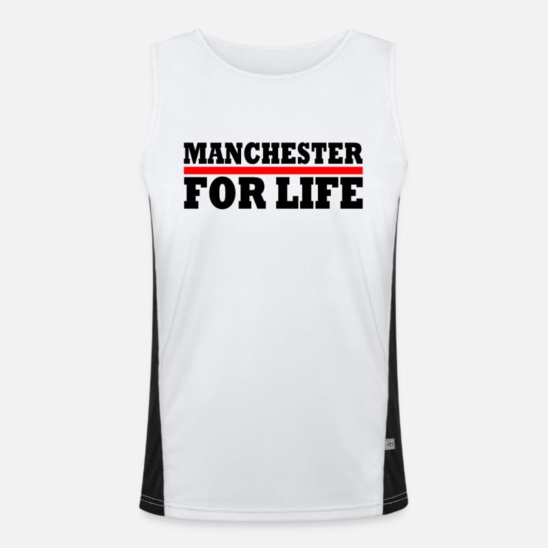 Manchester Funktionelles Kontrast-Tank Top für Männer 