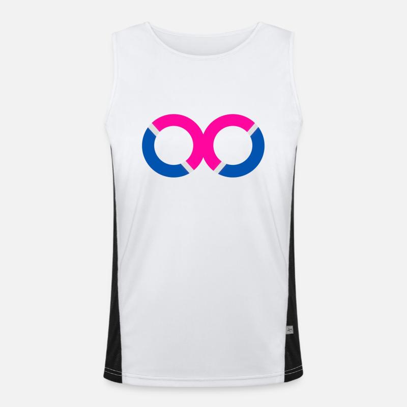 Acht Unendlichkeit 2 Funktionelles Kontrast-Tank Top für Männer 