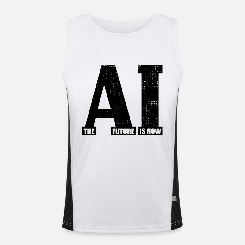 Artificial Intelligence - AI - The future is now Funktionelles Kontrast-Tank Top für Männer 