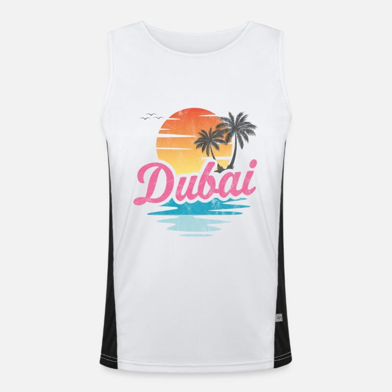 Dubai Men's Functional Contrast Tank Top 