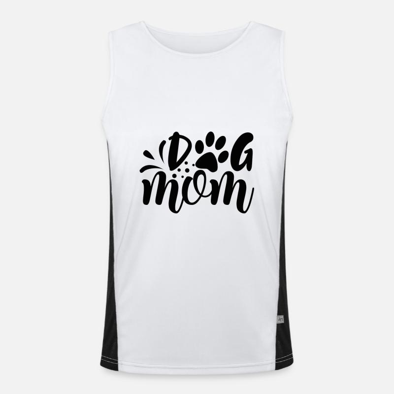 Hund Mutter Funktionelles Kontrast-Tank Top für Männer 