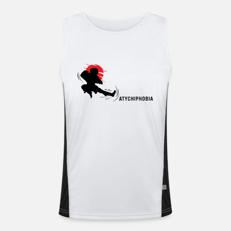 Atychiphobia - kick it Men's Functional Contrast Tank Top 