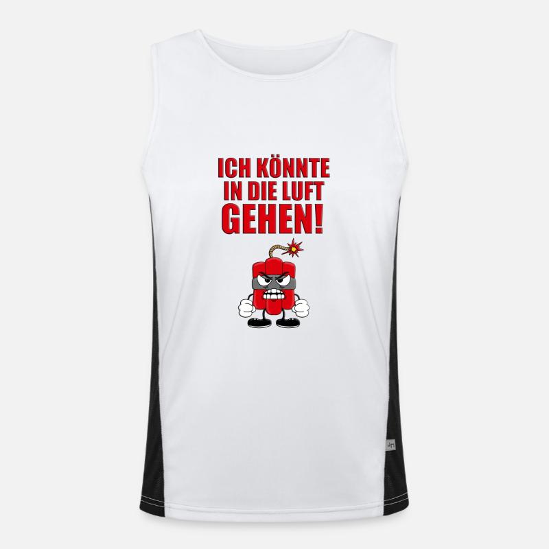DYNAMIT - TNT - SPRENGSTOFF - DYNAMITE Funktionelles Kontrast-Tank Top für Männer 