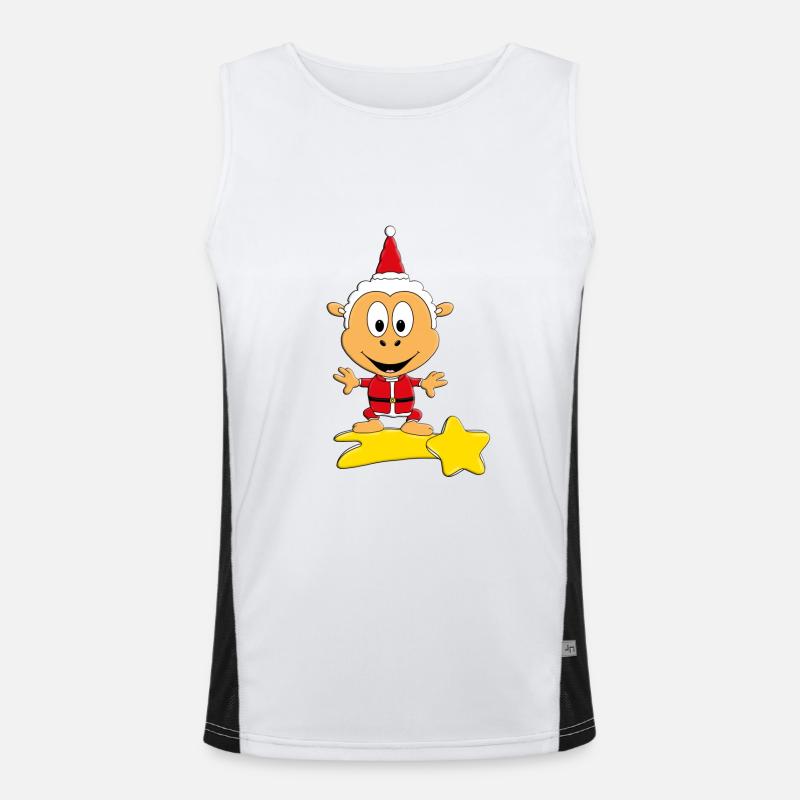 SCHAF - WEIHNACHTSMANN - STERNSCHNUPPE Funktionelles Kontrast-Tank Top für Männer 