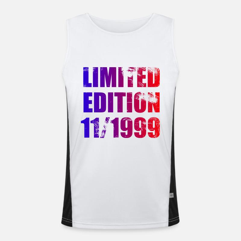 25. Geburtstag Limited Edition 11/1999 Funktionelles Kontrast-Tank Top für Männer 