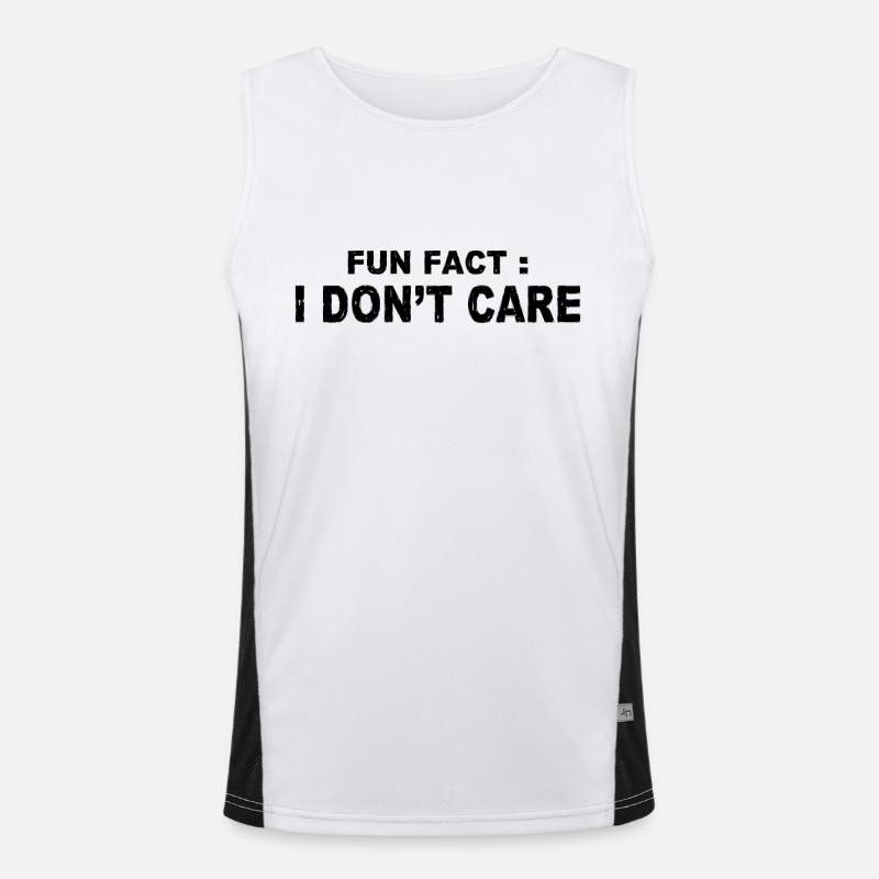 Fun Fact: Das ist mir egal Funktionelles Kontrast-Tank Top für Männer 