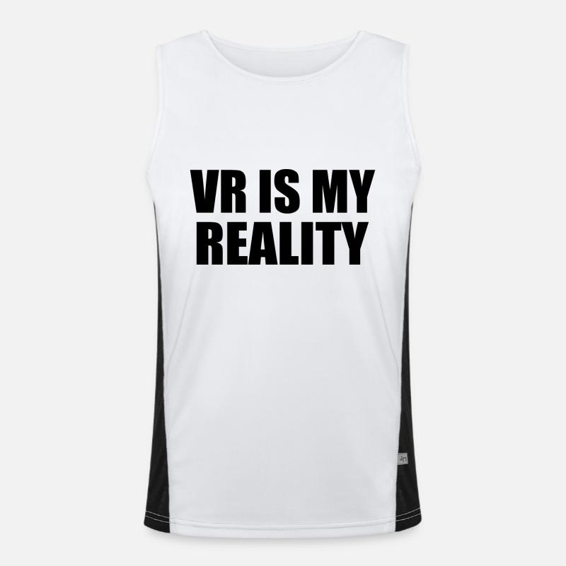 La réalité virtuelle est ma RÉALITÉ Débardeur respirant contrasté Homme 