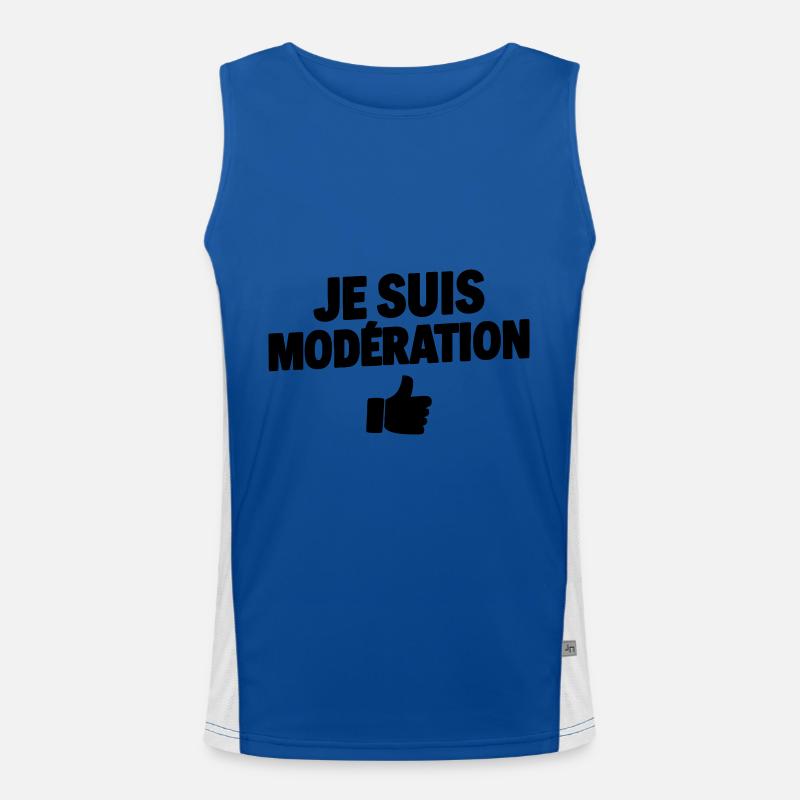Promis Ce Soir J’Arrête Boire Je suis modération Débardeur respirant contrasté Homme 