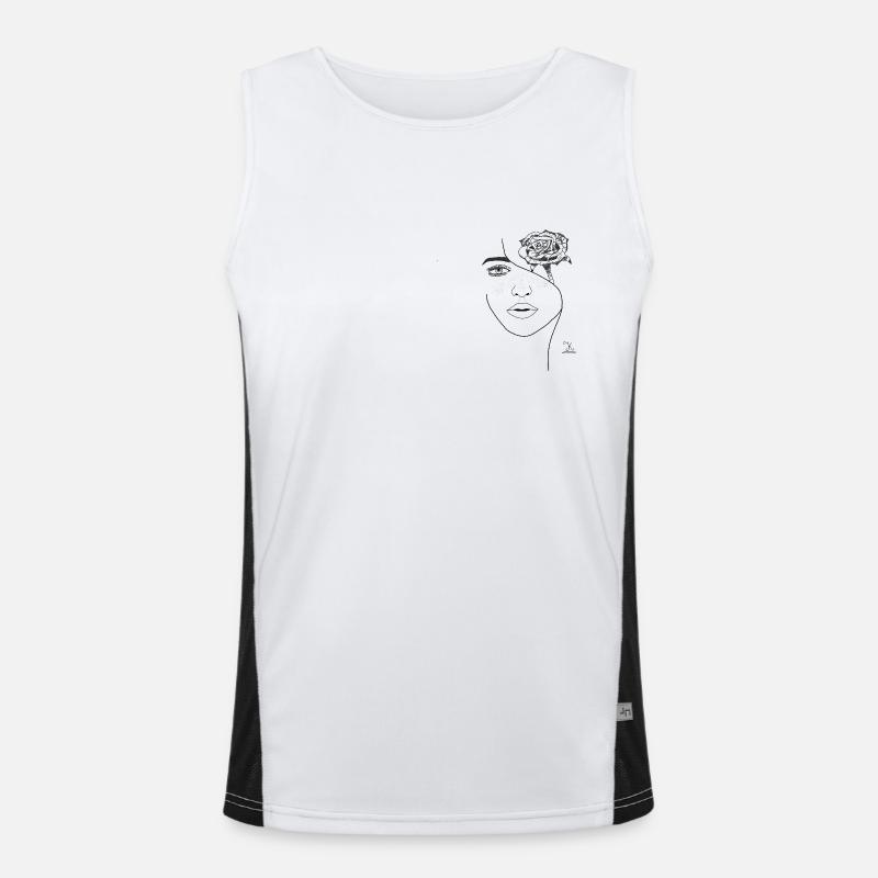 Blooming Face Men's Functional Contrast Tank Top 